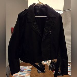 Vegan Black Leather Jacket